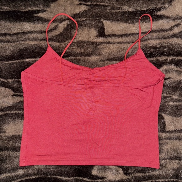 PS Basics by Pacsun Longline Easy Cropped Red Cami Top - Picture 4 of 7